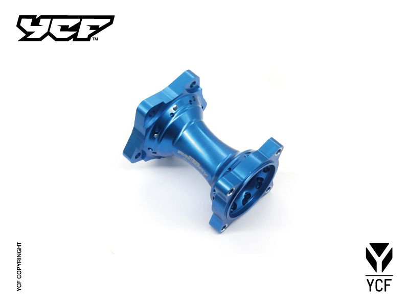 YCF Rear Aluminum Wheel Hub for Select YCF Bikes (2024-2025) - (Blue)