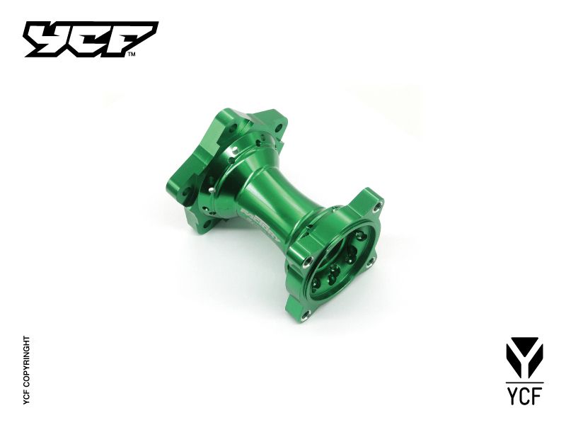 YCF Rear Aluminum Wheel Hub for Select YCF Bikes (2024-2025) - (Green)