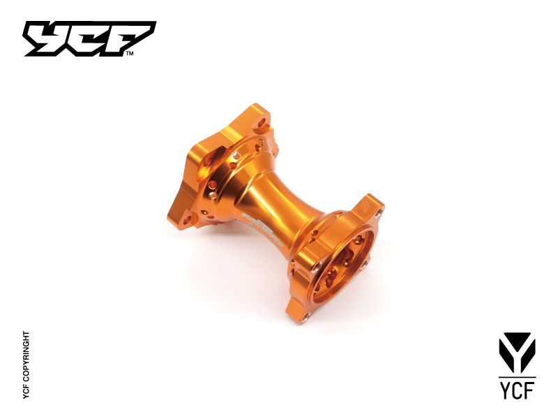 YCF Rear Aluminum Wheel Hub for Select YCF Bikes (2024-2025) - (Orange)