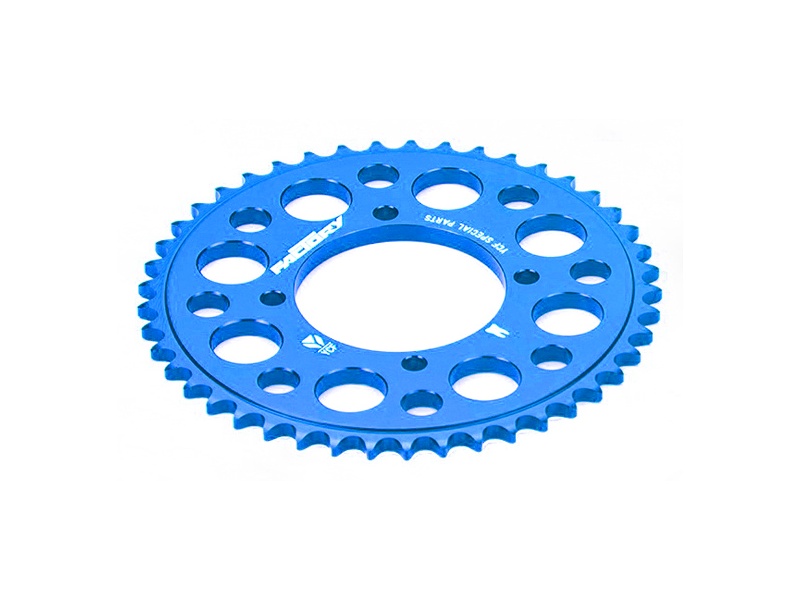 YCF Aluminum 43T Sprocket for Select YCF Bikes (2024-2025) - (Blue)