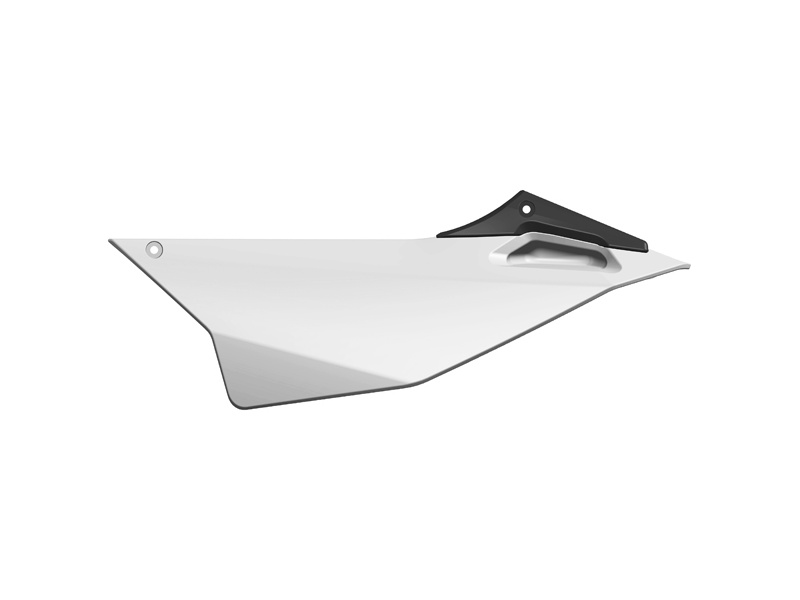 YCF Left Number Plate for Select Factory, Pilot & SM Bikes (2016-2025) - (White)