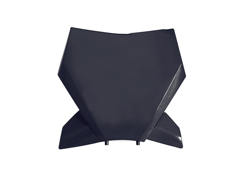 RTech Front Number Plate for KTM SX/SX-F & XC/XC-F Bikes (2022-2025) - (Black)