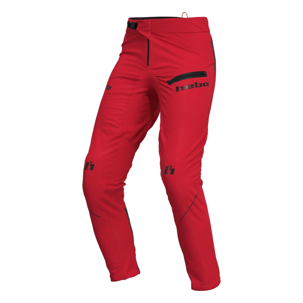 Hebo Tech Pants with Lightweight Durable Nylon Fabric (Red)