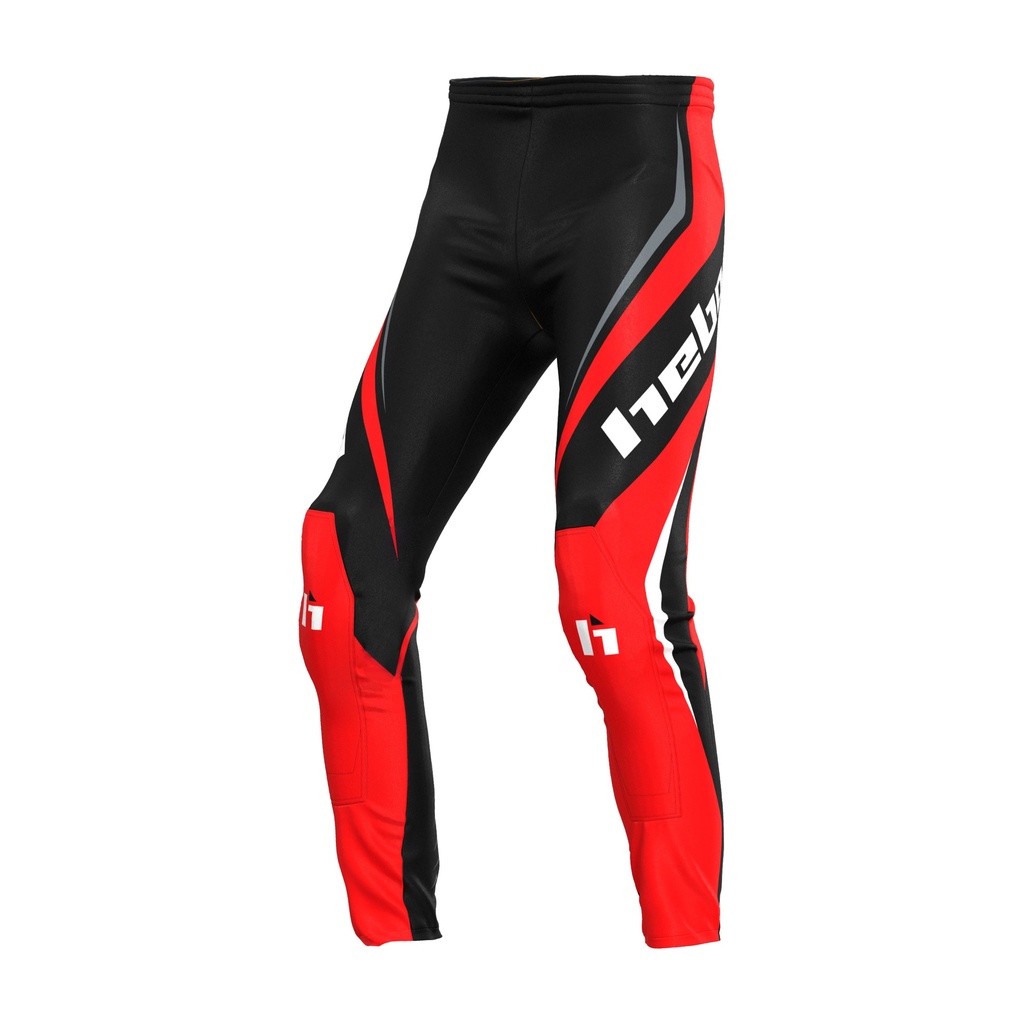 Hebo Pro Junior Pants with CE Knee Pads and Abrasion-Resistant Fabric (Red)