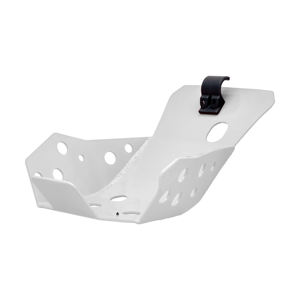 Aluminum Trail Engine Guard for AJP PR7 650 Adventure Bikes (White)