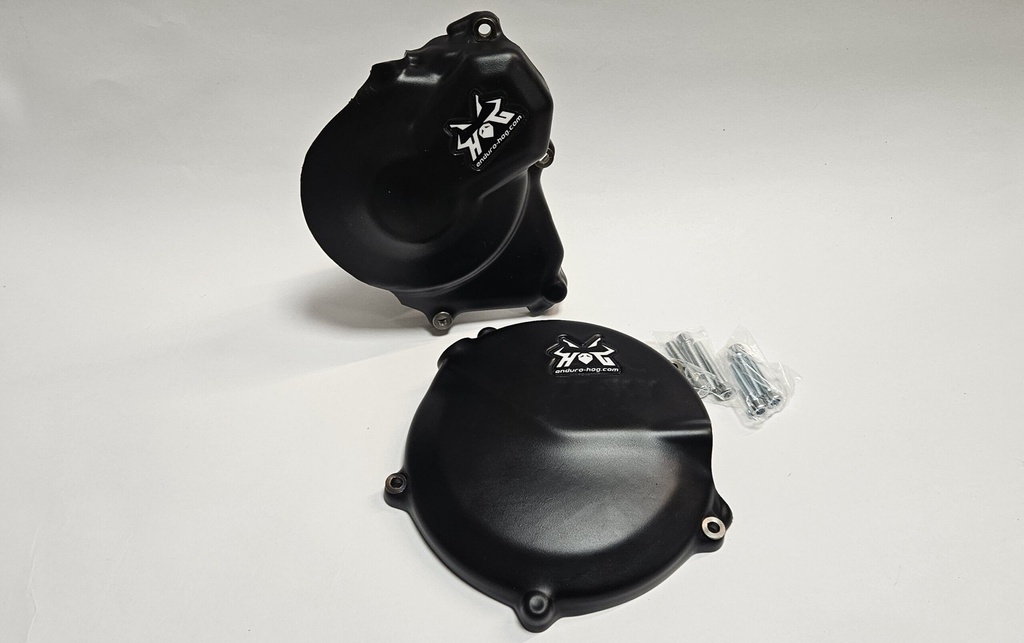 Enduro Hog Shock Resistant Clutch & Ignition Cover Set - Kove 450 Rally Models (2022+)  