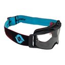 Viral Signature Series Offroad Fixed Face Goggle with Clear Lens (2025) - (Red / Black / Cyan)