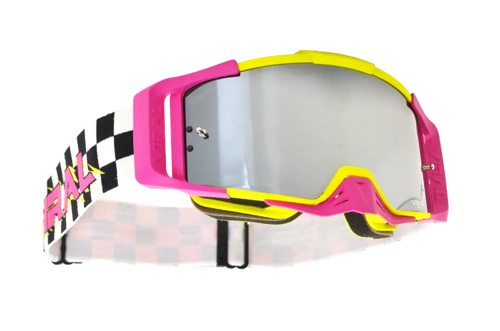 Viral Brand Signature Series Pro MX Goggles with Revo Lens (90s Thrasher)