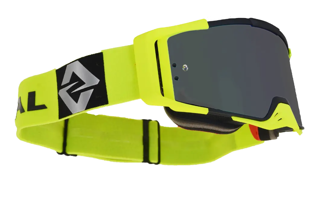 Viral Brand Signature Series Pro MX Goggles with Smoked Lens (Neon)