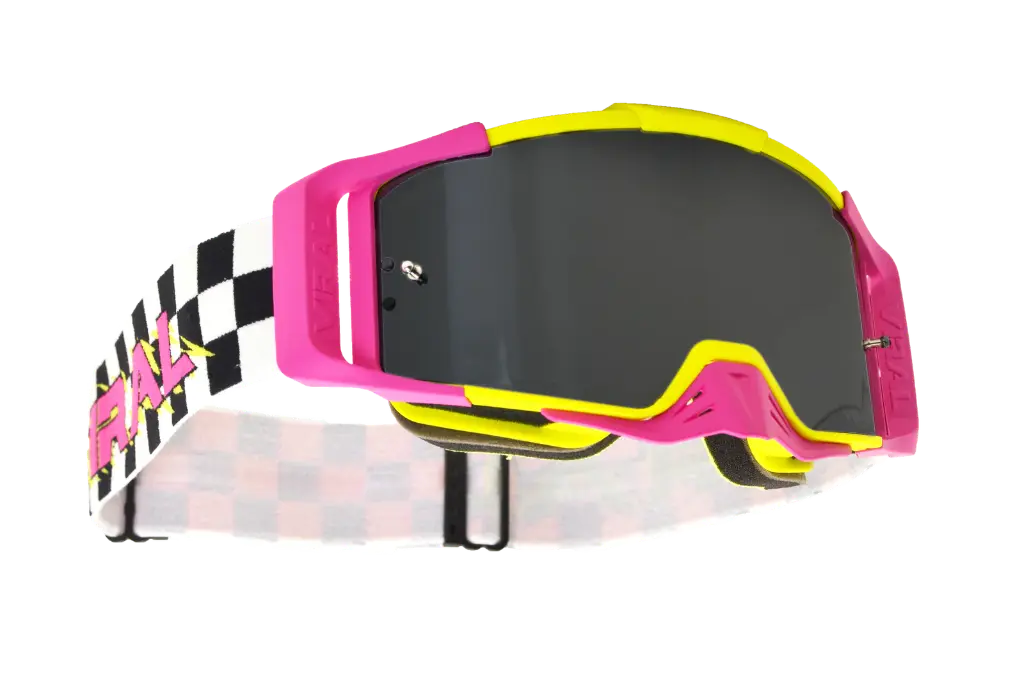 Viral Brand Signature Series Pro MX Goggles with Smoked Lens (90's Thrasher)