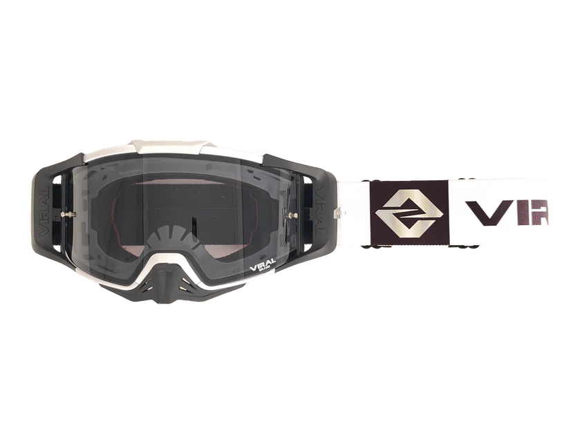 Viral Brand Signature + Series Goggle with Smoked Lens (White/Black)