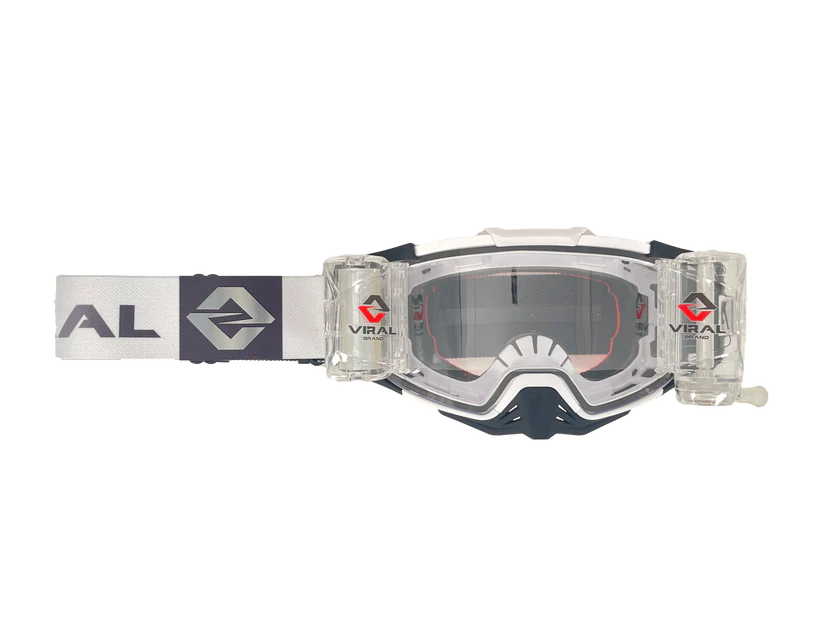 Viral Brand Signature + Series Goggle with Roll-Off Lens (White/Black)