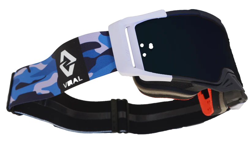Viral Brand Signature + Series Goggle with Smoked Fixed Lens (Blue Camo)