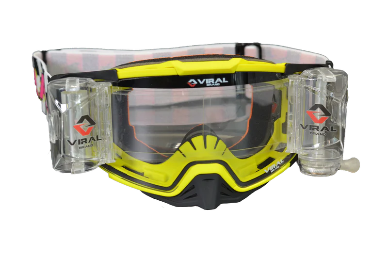 Viral Brand Signature + Series Goggle with Roll-Off Lens (90's Thrasher)