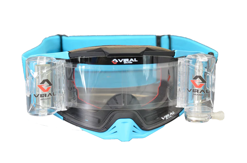 Viral Brand Signature + Series Goggle with Roll-Off Lens (Cyan)