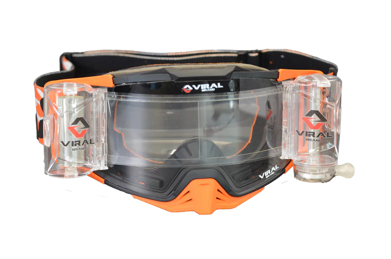 Viral Brand Signature + Series Goggle with Roll-Off Lens (Orange Camo)