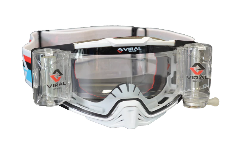 Viral Brand Signature + Series Goggle with Roll-Off Lens (White)