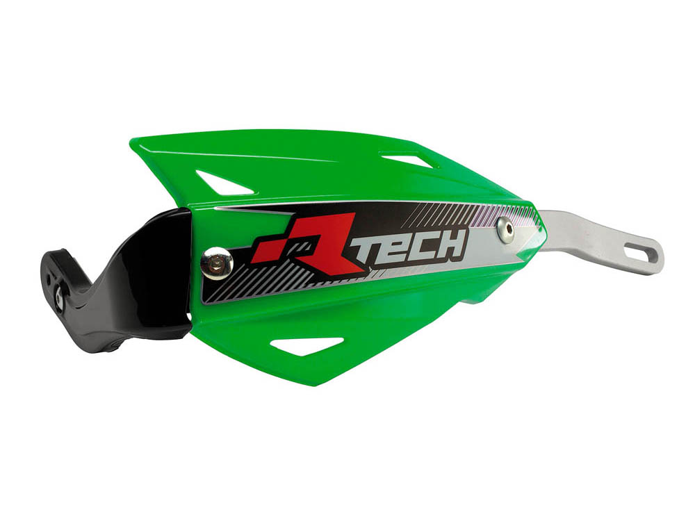 RTech Vertigo Handguards with Aluminum Reinforcement (KX Green) 