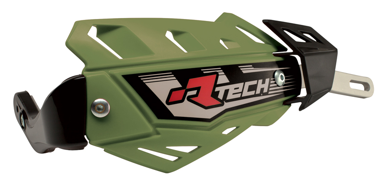 RTech FLX Handguards with Aluminum Reinforcement for Yamaha Bikes (2019-2025) - (Military Green)