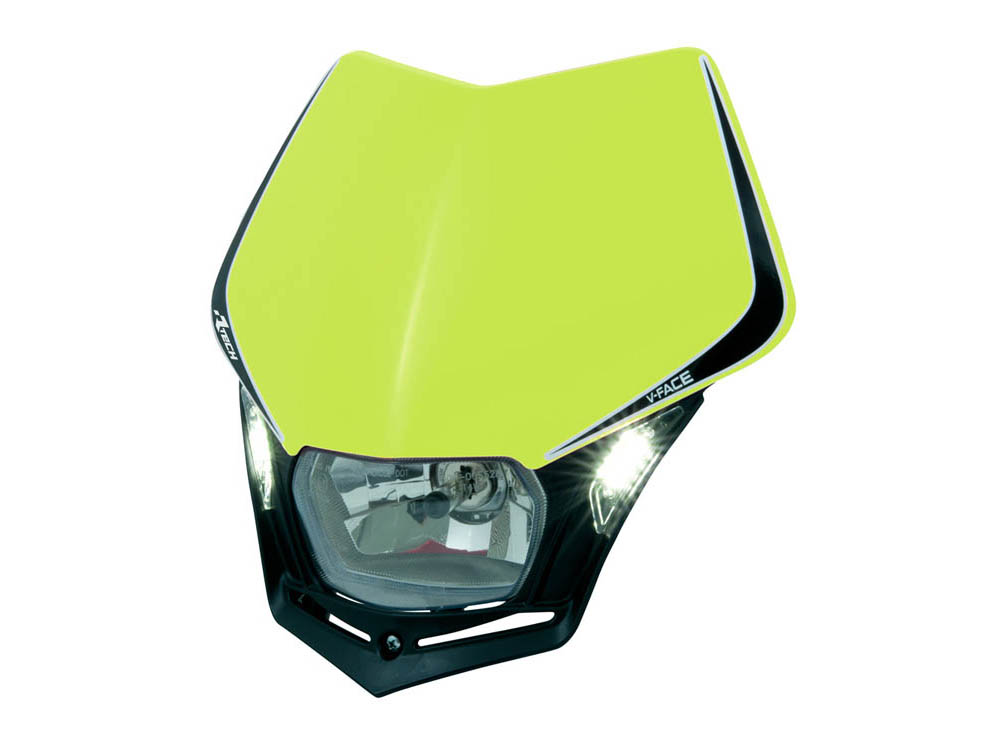 RTech V-Face Mask and Headlight (Neon Yellow)