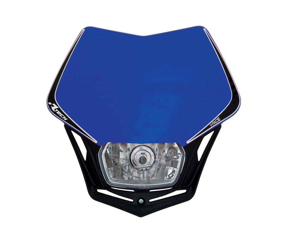 RTech V-Face Mask with Full LED Headlight (YZF Blue)