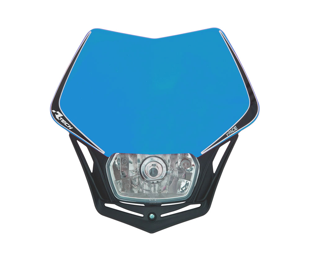 RTech V-Face Mask with Full LED Headlight (TM Blue)