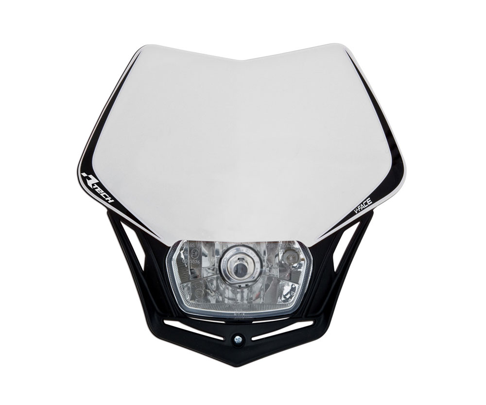 RTech V-Face Mask with Full LED Headlight (White)
