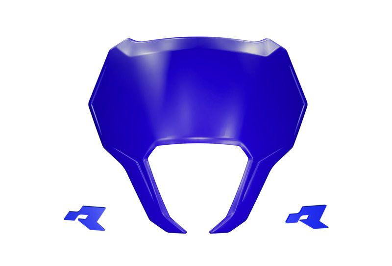 RTech V-Face 2.0 Plastic Number Plate Replacement (YZF Blue)