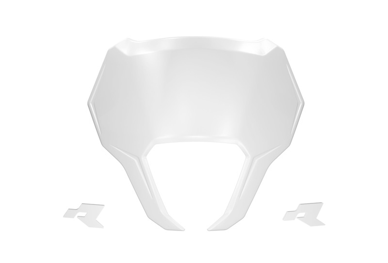 RTech V-Face 2.0 Plastic Number Plate Replacement (White)