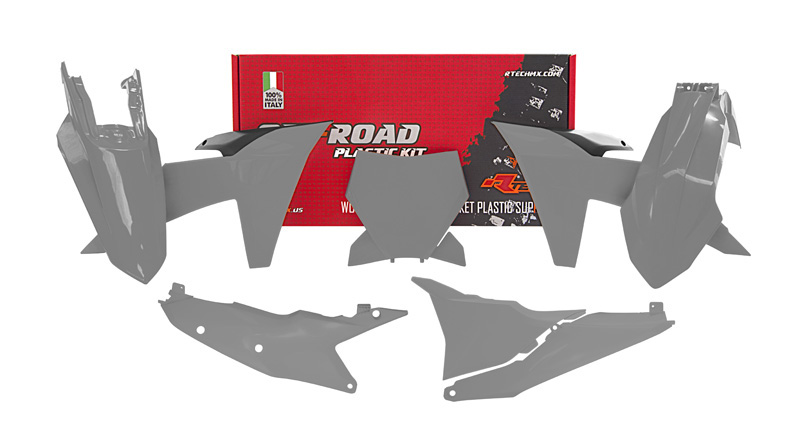 RTech Plastic Kit for KTM Bikes (2022-2024) - 6 PCS - (Quantum Grey)