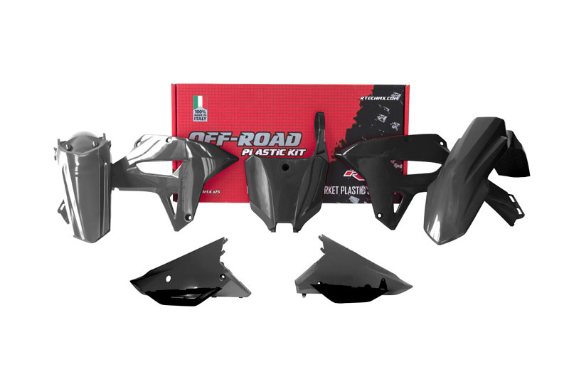 RTech Plastic Kit for Honda CRF-RX Bikes (2021-2023) - 6 PCS - (Black)
