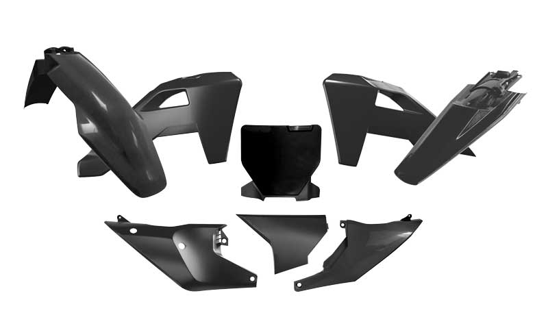 RTech Plastic Kit for Husqvarna Bikes (2024-2025) - 6 PCS - (Black)