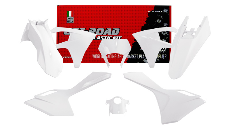 RTech Plastic Kit for GasGas EC and ECF Bikes (2024) - 6 PCS - (White)