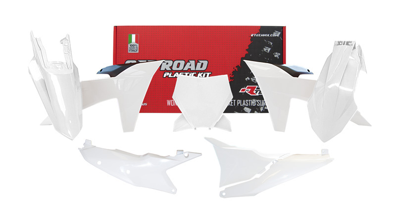 RTech Plastic Kit for KTM Bikes (2022-2024) - 6 PCS - (White)