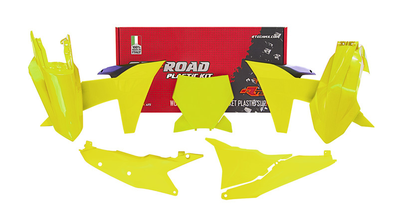 RTech Plastic Kit for KTM Bikes (2022-2024) - 6 PCS - (Neon Yellow)