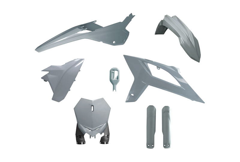 RTech Plastic Kit for Beta RX Bikes (2020-2022) - 6 PCS - (Quantum Grey)