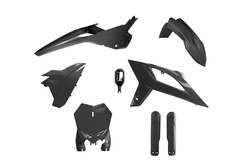 RTech Plastic Kit for Beta RX Bikes (2020-2022) - 6 PCS - (Black)
