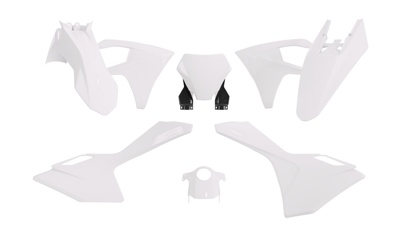 RTech Plastic Kit for Select GasGas Bikes (2023-2025) - 6 PCS - (White)