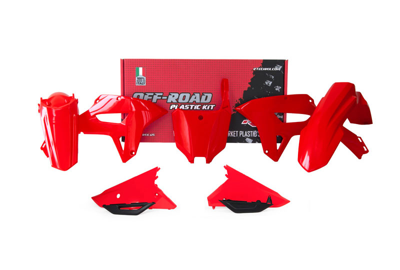 RTech Plastic Kit for Honda CRF-RX Bikes (2021-2023) - 6 PCS - (CRF Red)