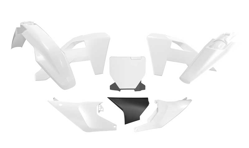 RTech Plastic Kit for Husqvarna Bikes (2022-2024) - 7 PCS - (White)
