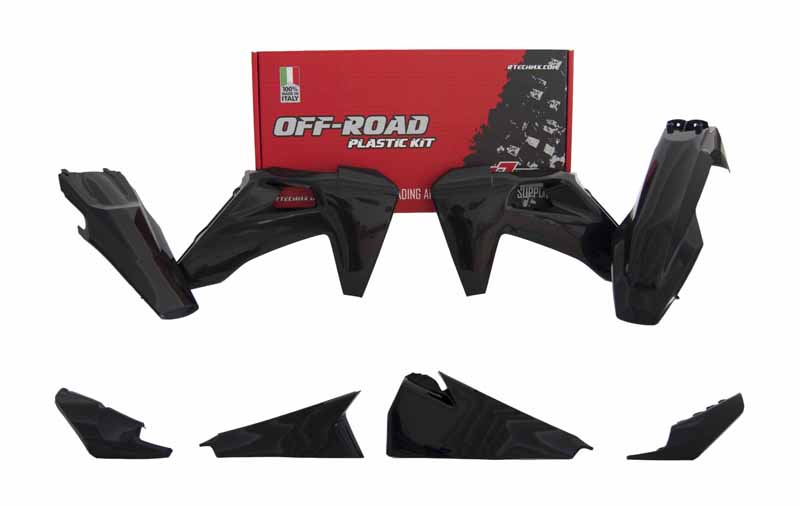 RTech Plastic Kit for Husqvarna Bikes (2020-2023) - 5 PCS - (Black)