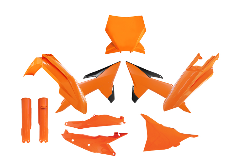 RTech Plastic Kit for KTM Bikes (2024 to 2025) - 7 PCS - (KTM Orange/Black) 