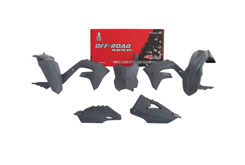 RTech Plastic Kit for Kawasaki Bikes (2019-2024) - 5 PCS - (Quantum Grey)