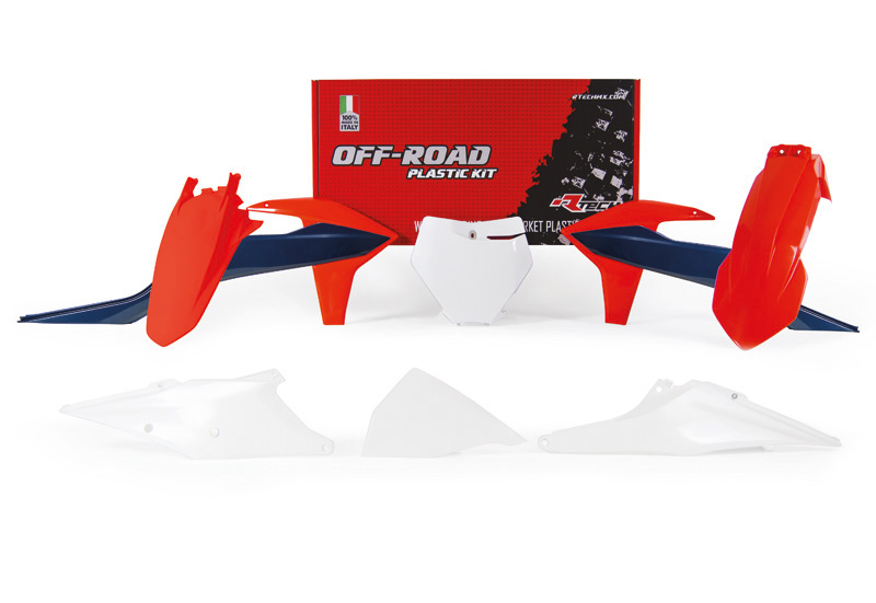 RTech Plastic Kit for KTM Bikes (2018-2022) - 6 PCS - (KTM Orange/Blue/White)