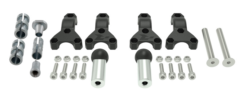 RTech HP3 Handguard Mounting Kit for Ducati Multistrada and KTM ADV Series Bikes