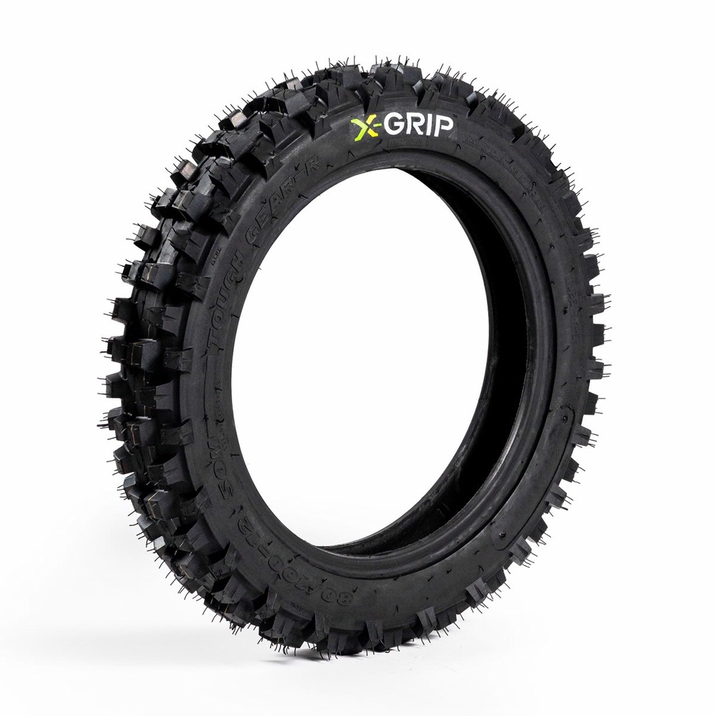 X-Grip ToughGear-R Rear 12" Rear Youth Tire (Hard) - (80/100-12)