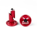 X-GRIP Handlebar End Caps - (Red)