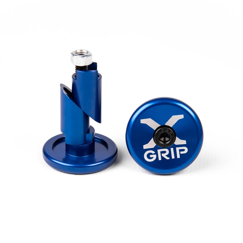 X-GRIP Handlebar End Caps - (Blue) 