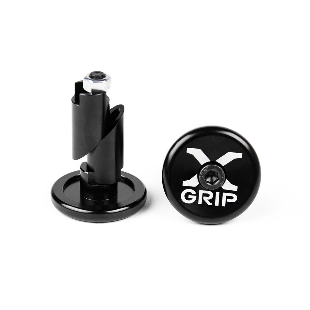 X-GRIP Handlebar End Caps - (Black)  