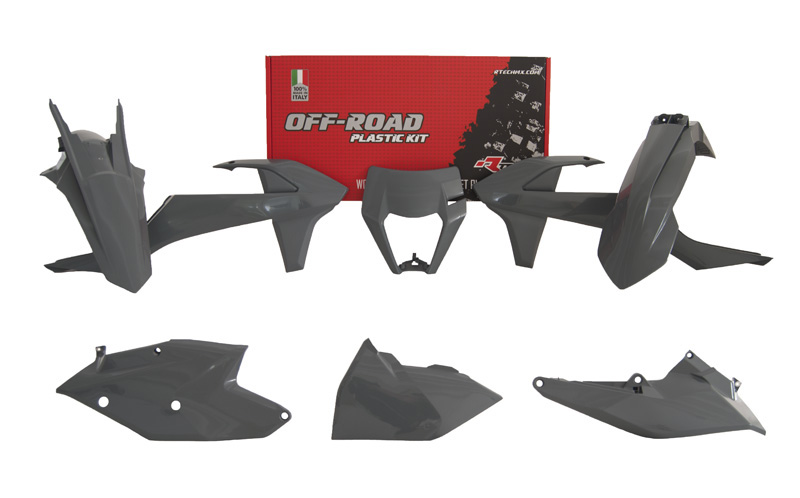 RTech Plastic Kit for KTM Bikes (2017-2019) - 6 PCS - (Quantum Grey)